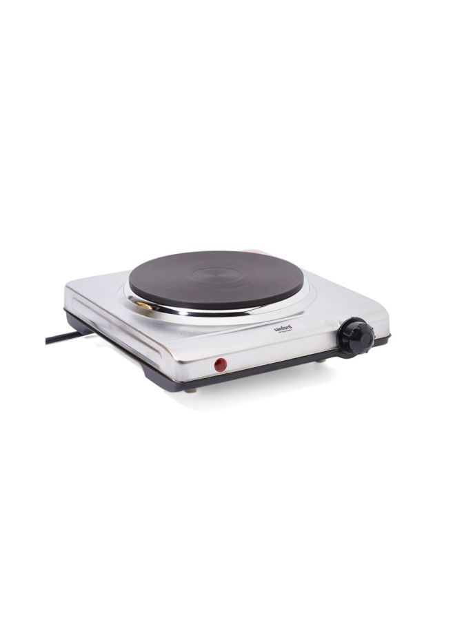 Sanford Electric Single Hot Plate 1000-1500W SF5007HPT BS - SilverKitchen AppliancesDye-casting Heating Element Size 185mm. Automatic Safety Shut-Off with Thermal Fuse. Stainless Steel Design. Adjustable Thermostat Control. Non-Skid Rubber Feet Keep the U